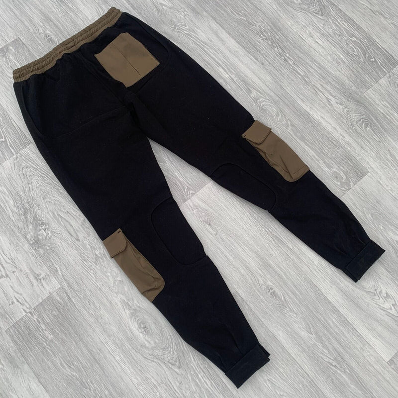 Represent Zip Slim Cargo Pants  - Black/Olive