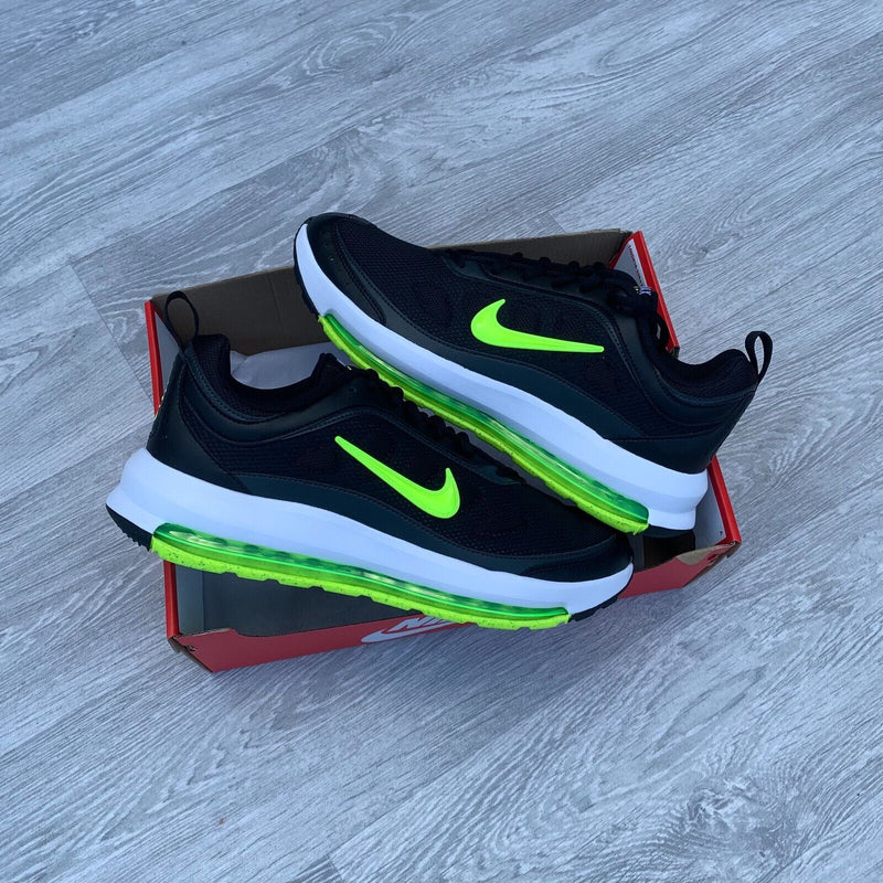 Nike Air Max AP Trainers Sneakers - Black/Volt [CU4826-011]