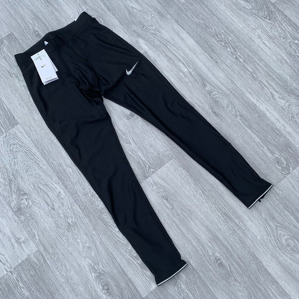 Nike Power Reflective Running Track Pants Training Tights - Black [DB4103-010]