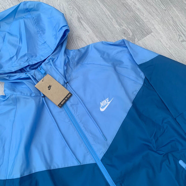 Nike Full Zip Windbreaker Windrunner Hoodie Jacket - Marina Blue [DA0001-407]